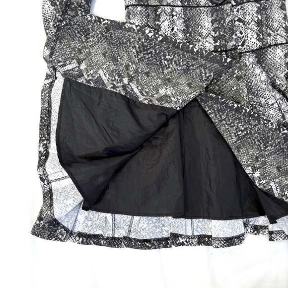 VTG Y2K Candie’s Snakeskin Print Fit & Flare Pea Coat | Black Gray | S - Picture 5 of 7